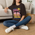 Iced Coffee Sunshine T-Shirt - 'Iced Coffee Sunshine All Day Every Day' Cute Summer Graphic Tee