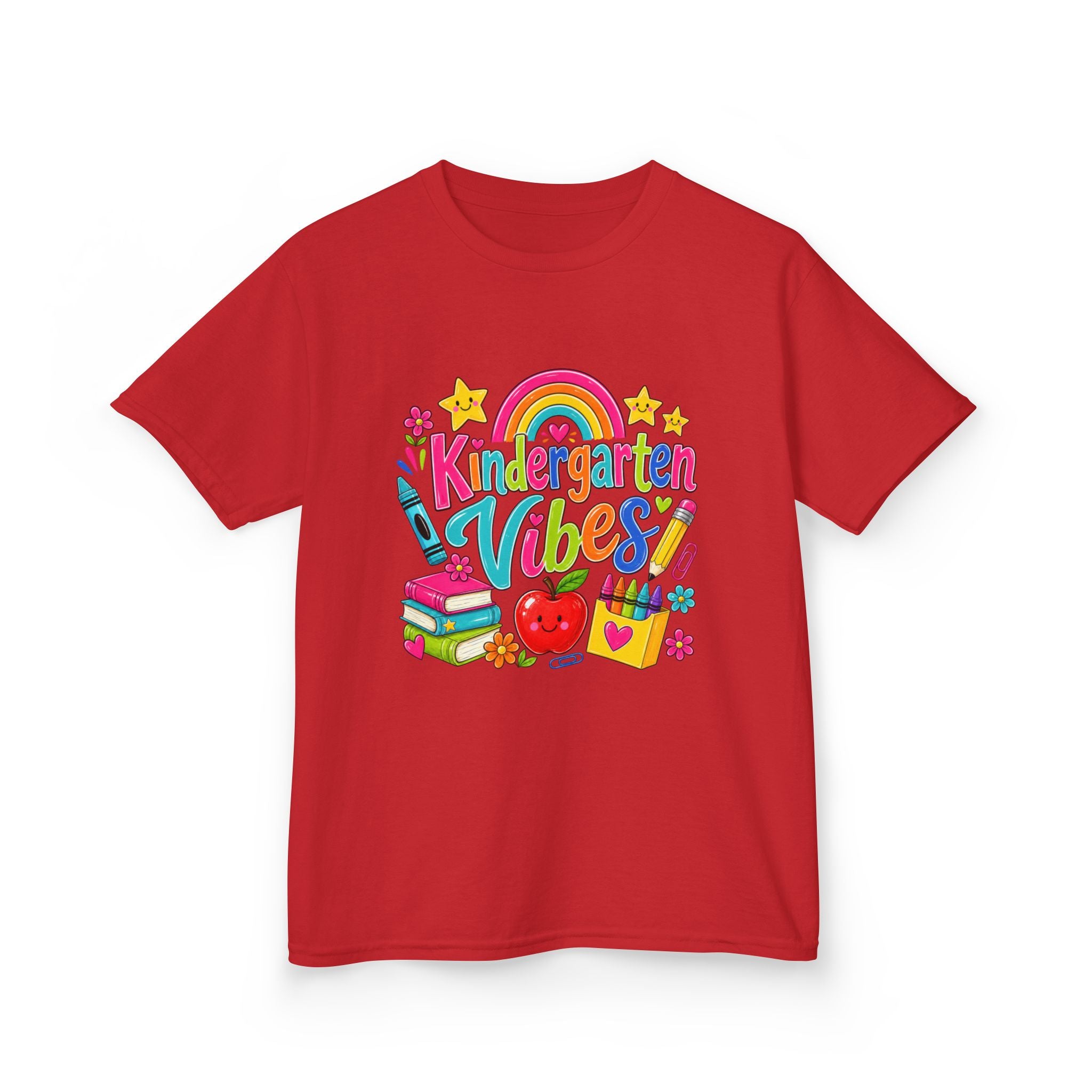 Kindergarten Vibes Kids T-Shirt — Colorful Back-to-School Tee