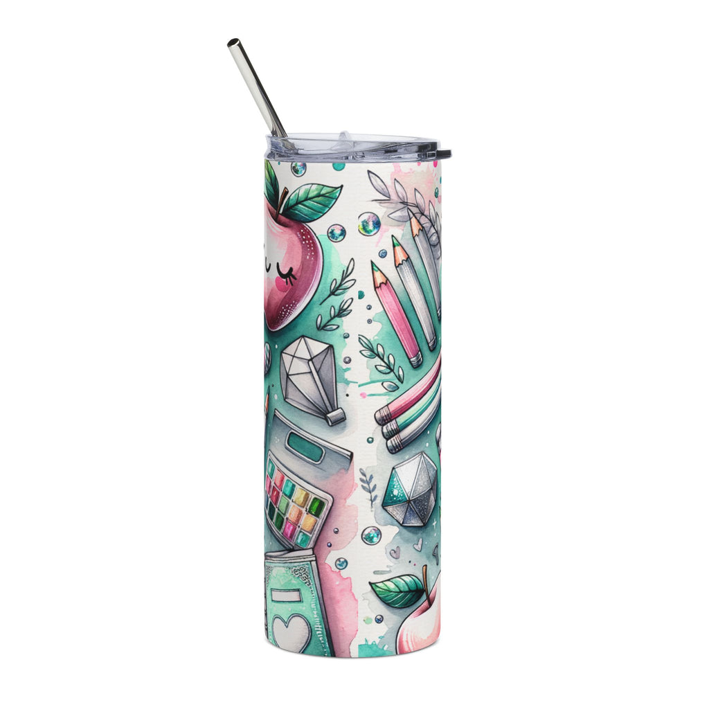 Best Teacher Stainless Steel Tumbler — 20oz Teacher Appreciation Travel Mug