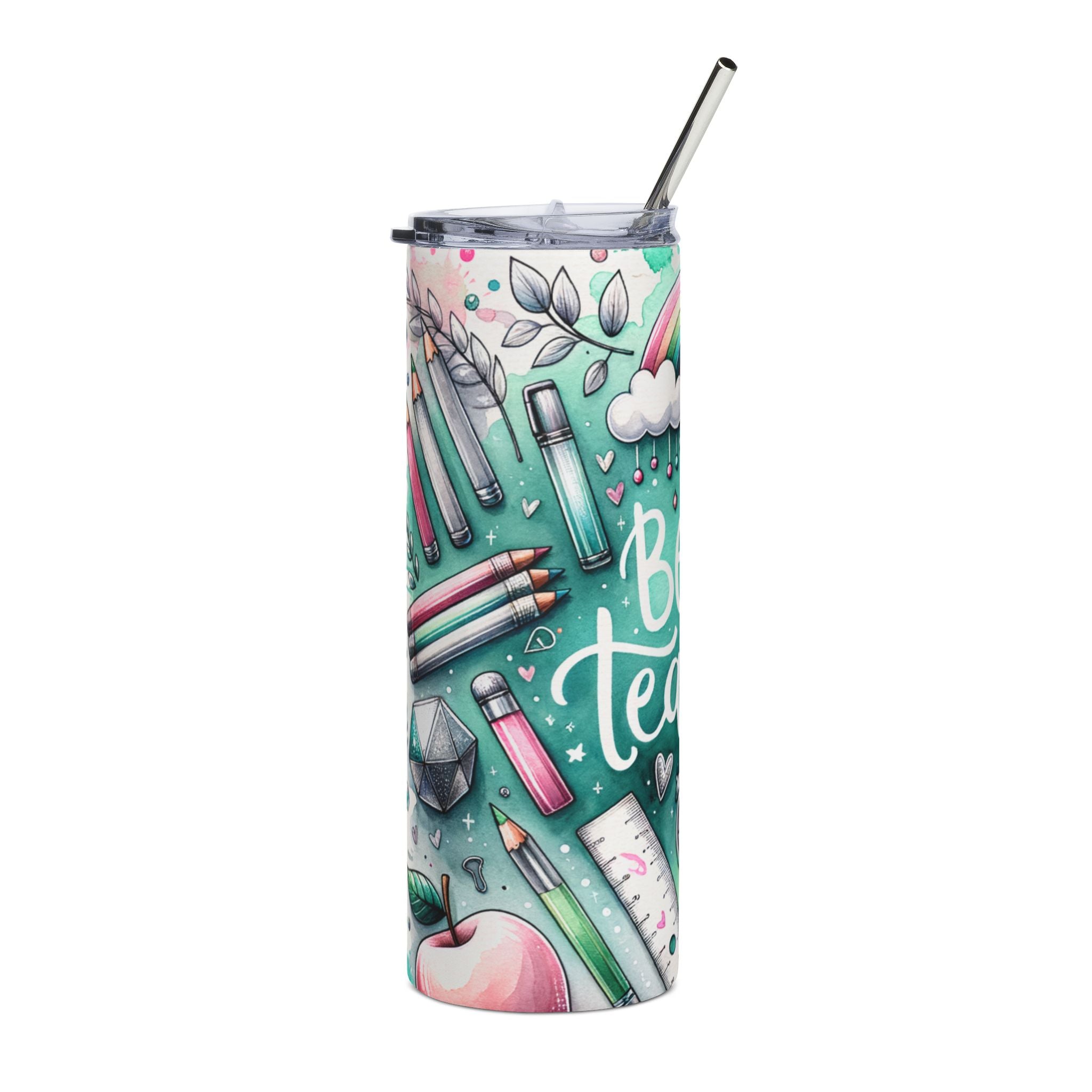 Best Teacher Stainless Steel Tumbler — 20oz Teacher Appreciation Travel Mug