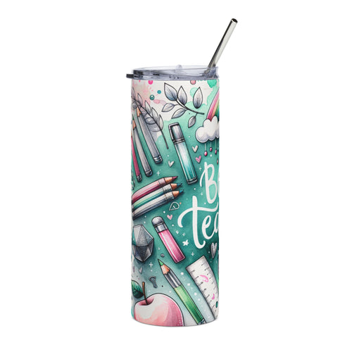 Best Teacher Stainless Steel Tumbler — 20oz Teacher Appreciation Travel Mug