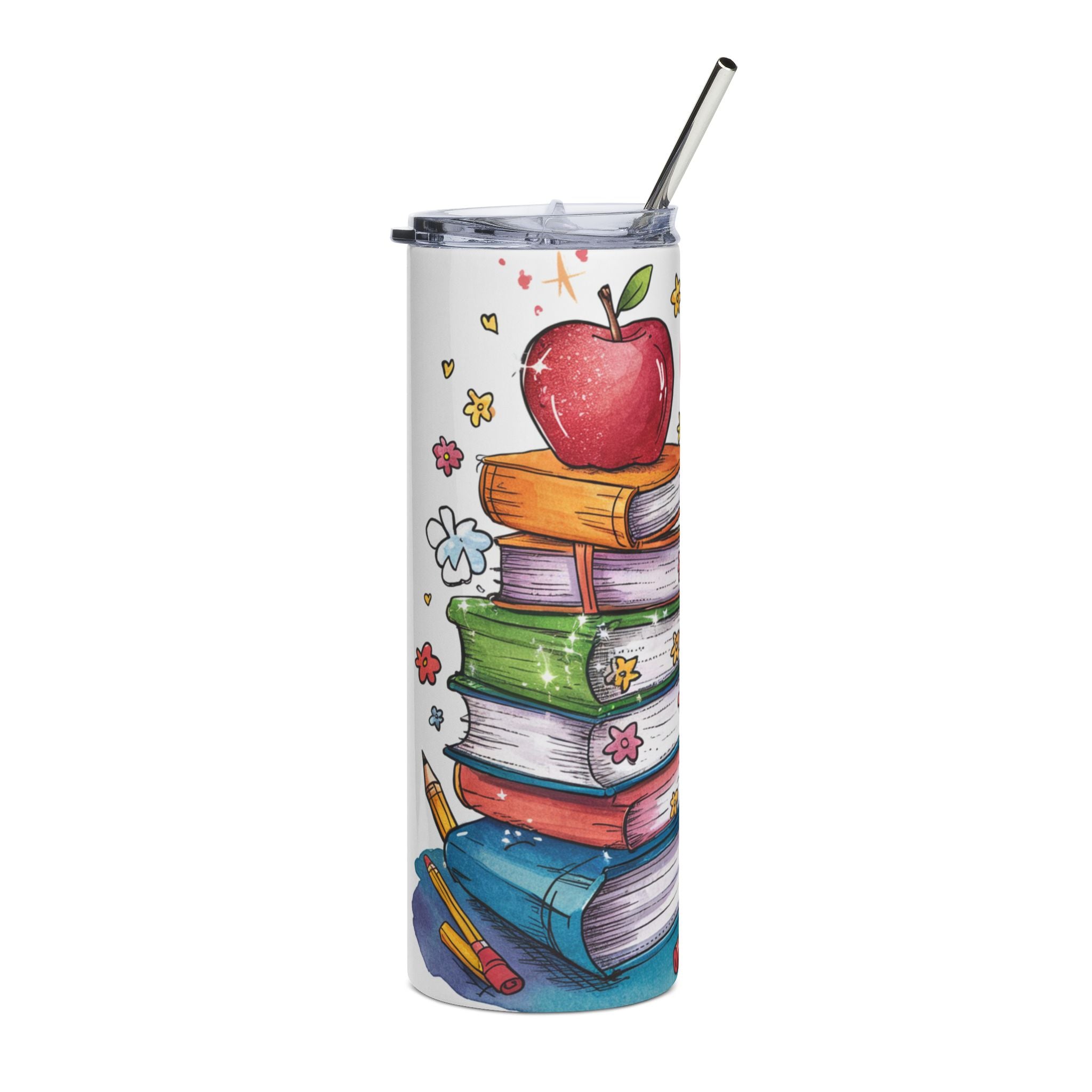 20oz Stainless Tumbler — Bright Books & Teach Love Stack (Teacher Appreciation)