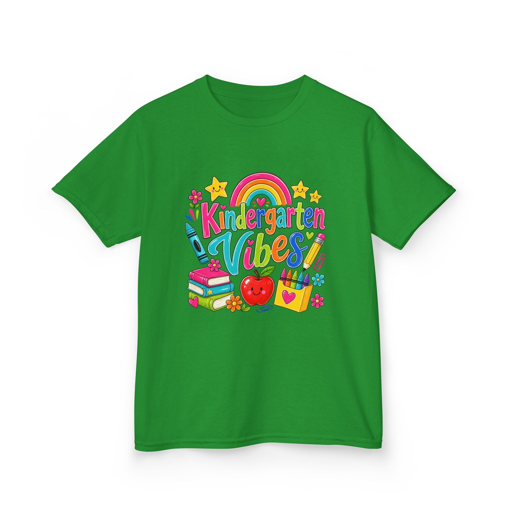 Kindergarten Vibes Kids T-Shirt — Colorful Back-to-School Tee