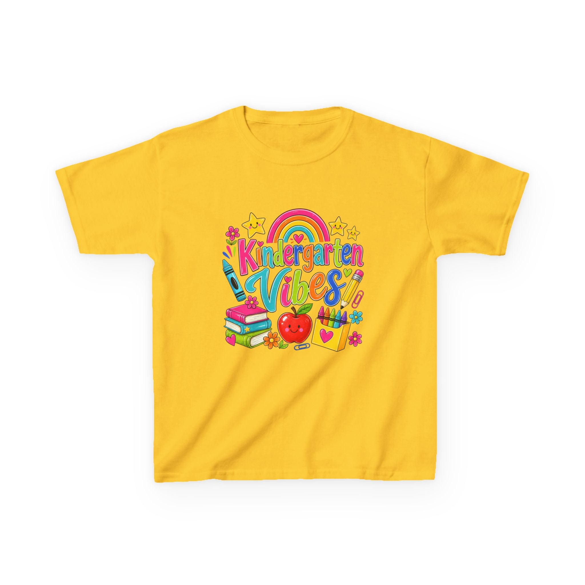 Kindergarten Vibes Kids T-Shirt — Colorful Back-to-School Tee