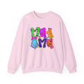 Halloween Ghosts Crewneck Sweatshirt — Colorful Spooky Graphic