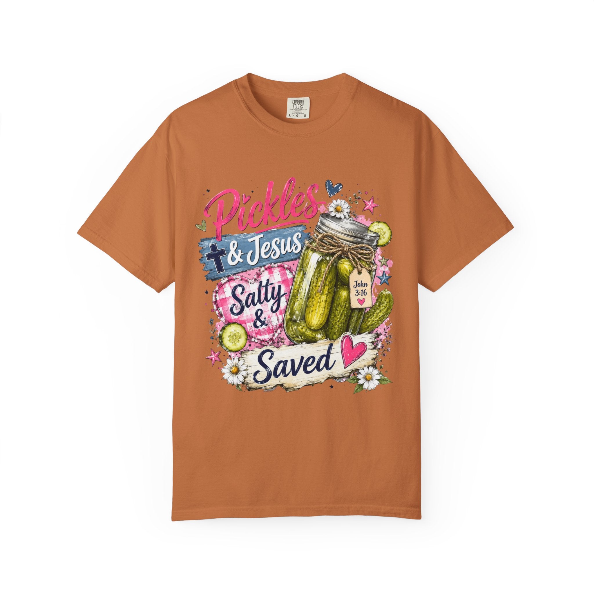 Pickles & Jesus T-Shirt — “Salty & Saved” Christian Graphic Tee