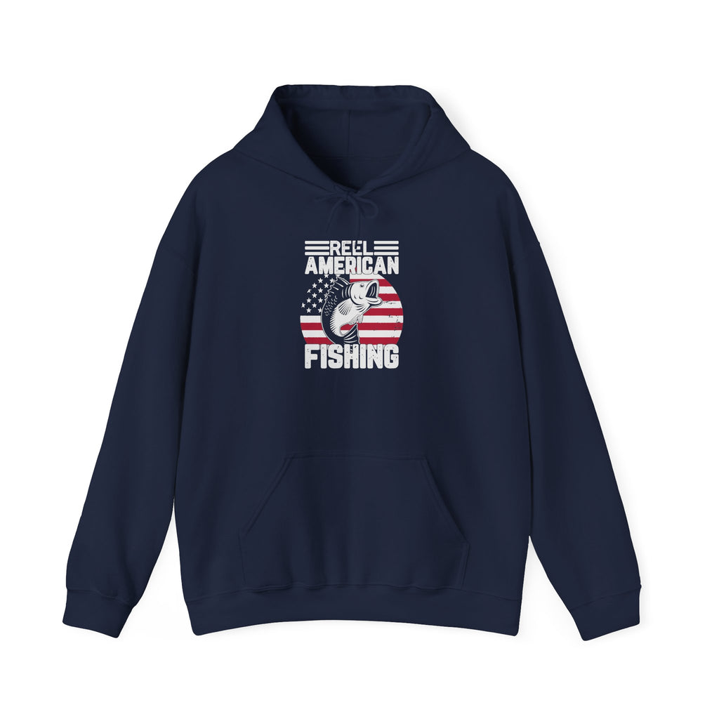 Fishing Hoodie — "Sorry I Can't, It’s Fishing Season" American Flag Fishing Pullover