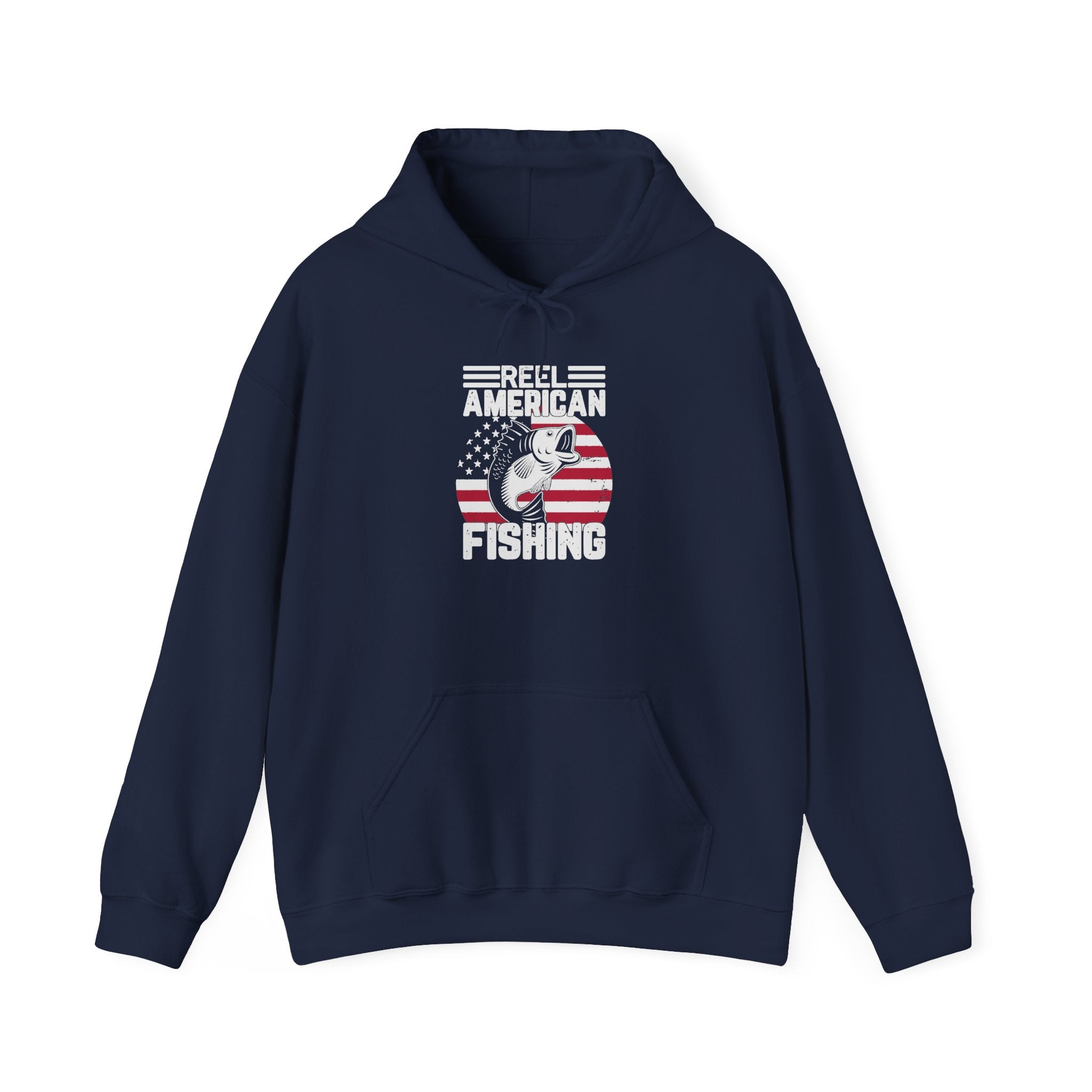 Fishing Hoodie — "Sorry I Can't, It’s Fishing Season" American Flag Fishing Pullover