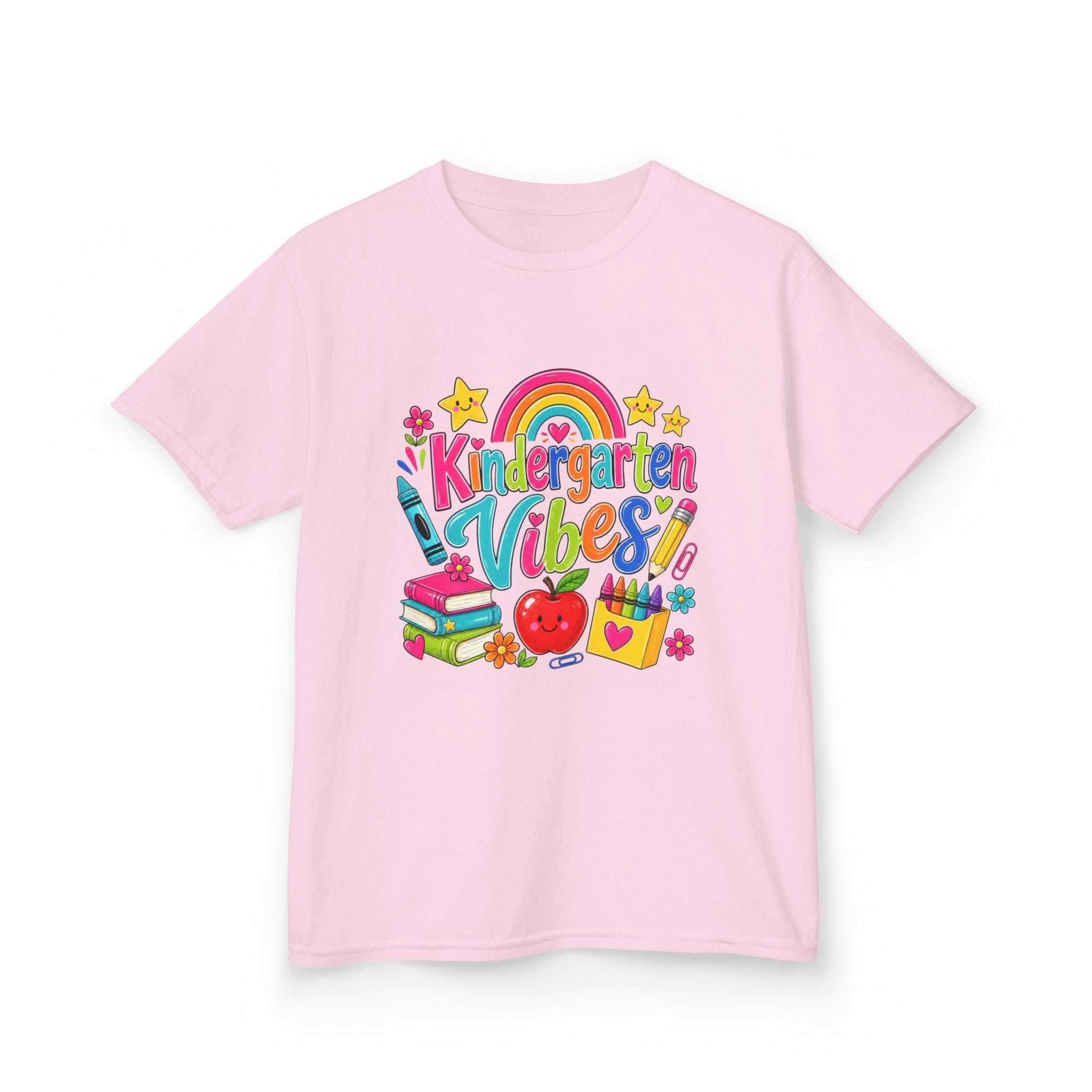 Kindergarten Vibes Kids T-Shirt — Colorful Back-to-School Tee