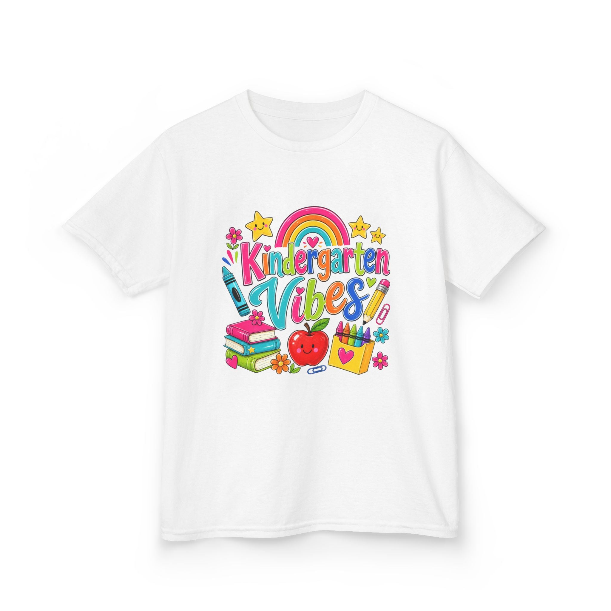 Kindergarten Vibes Kids T-Shirt — Colorful Back-to-School Tee