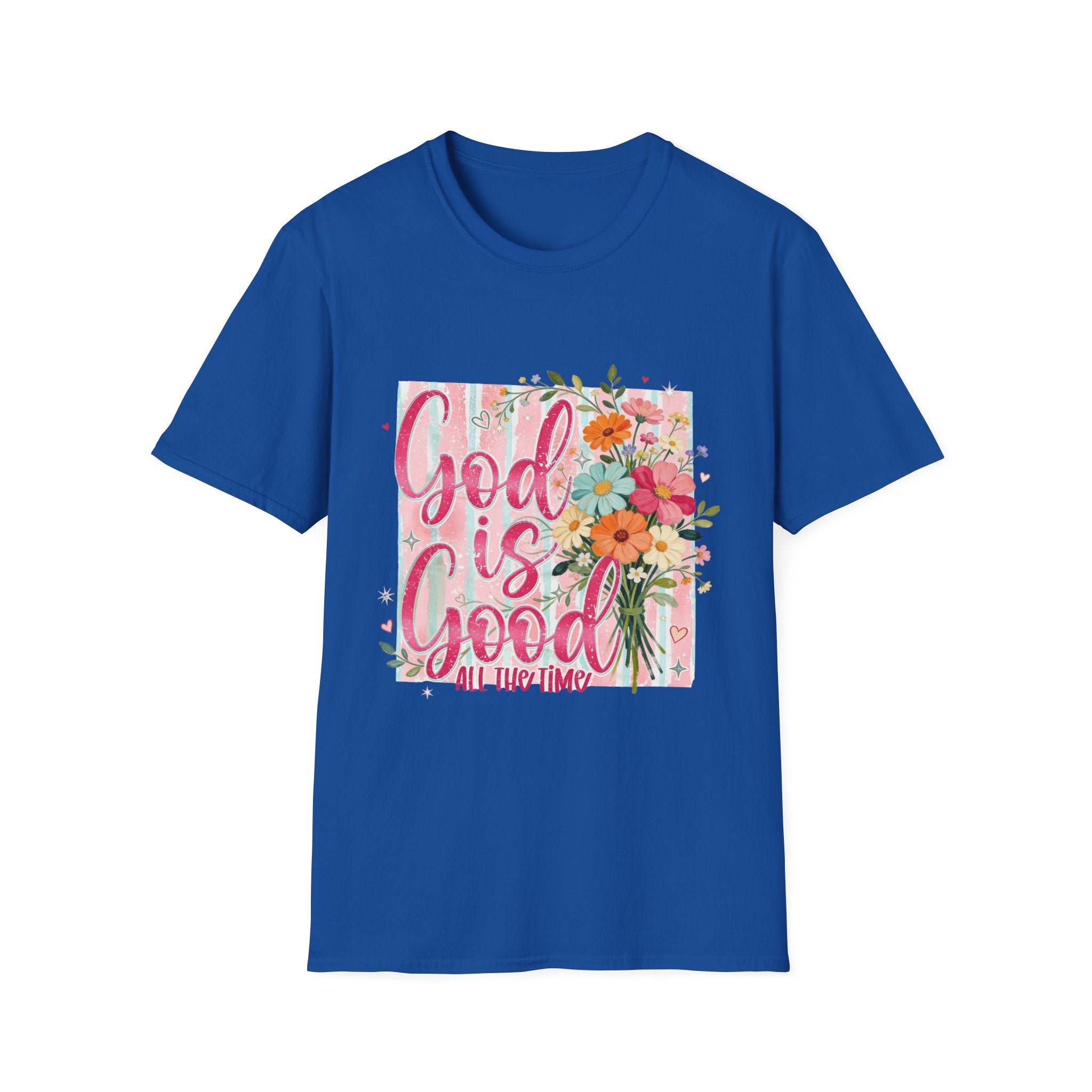 God Is Good Floral T-Shirt — Inspirational Christian Graphic Tee