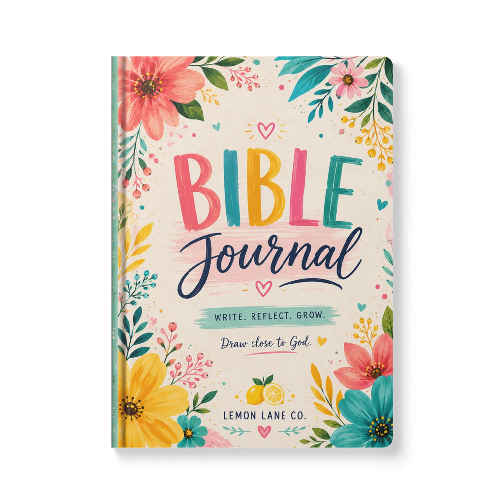 Bible Journal Softcover — Floral Scripture Prayer & Reflection Notebook