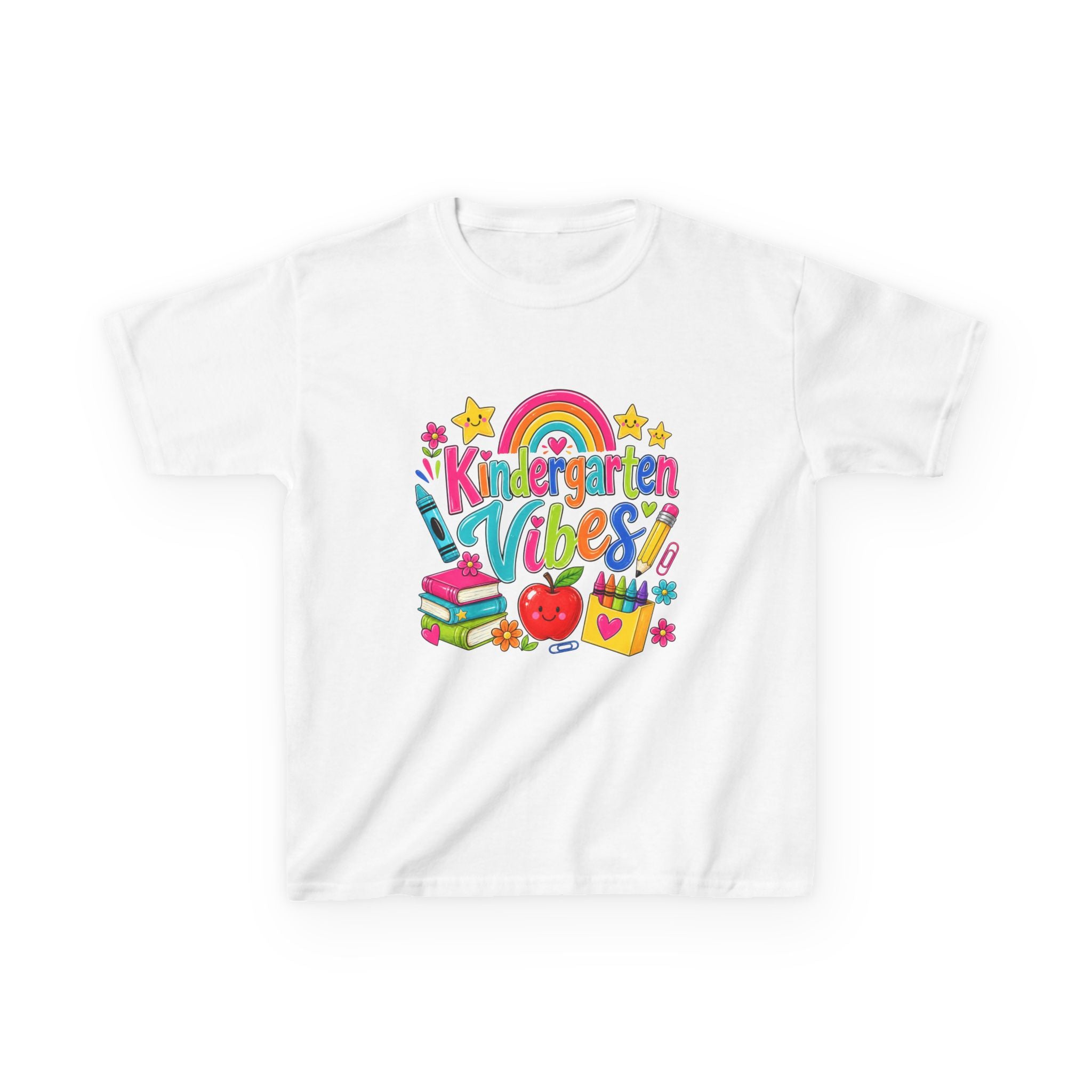 Kindergarten Vibes Kids T-Shirt — Colorful Back-to-School Tee