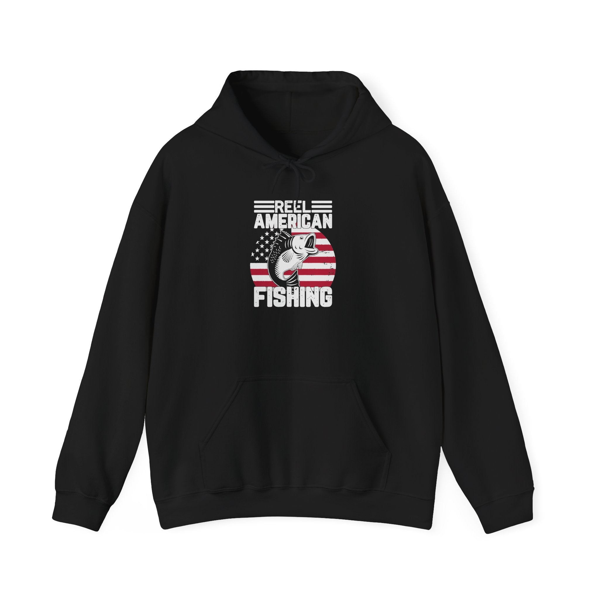 Fishing Hoodie — "Sorry I Can't, It’s Fishing Season" American Flag Fishing Pullover