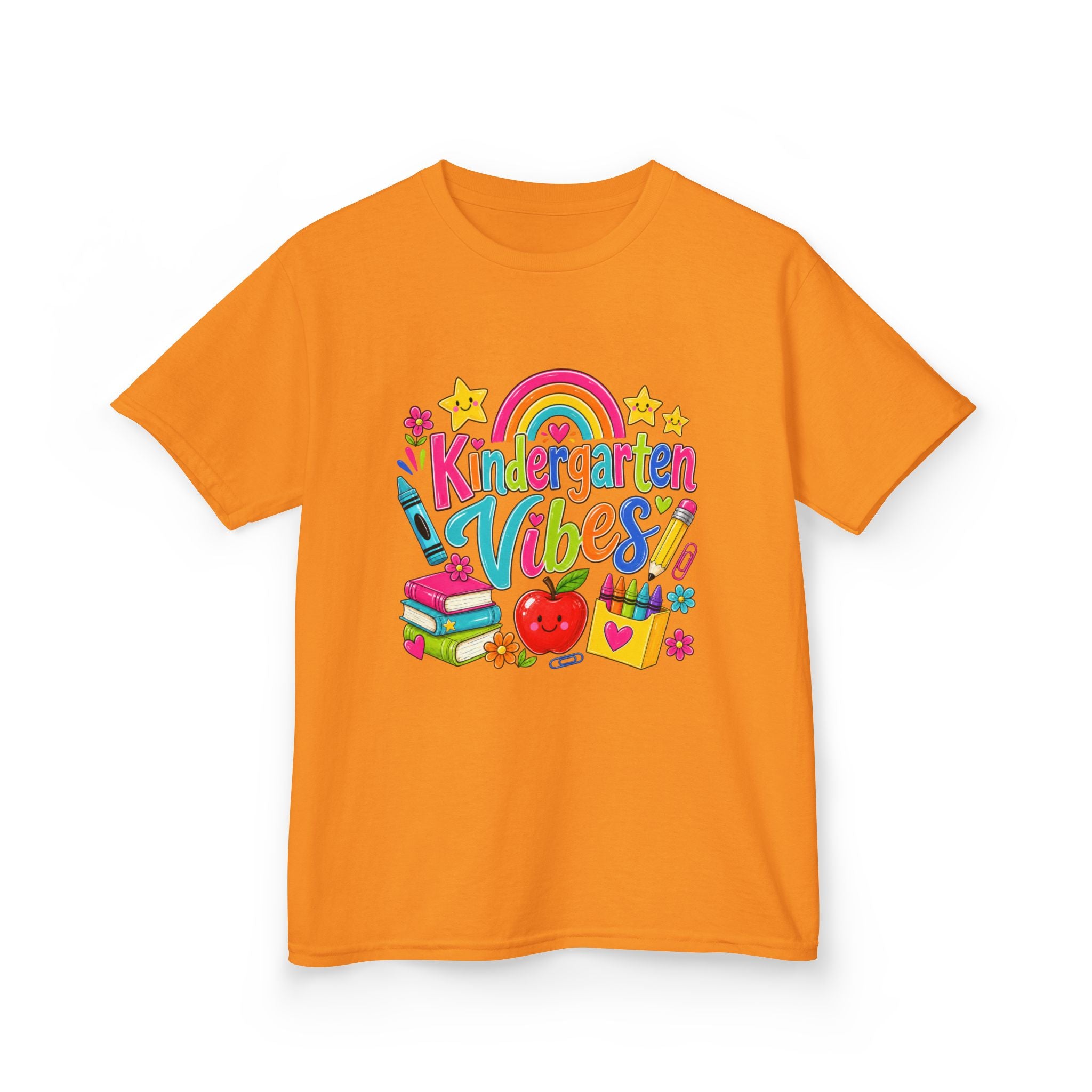 Kindergarten Vibes Kids T-Shirt — Colorful Back-to-School Tee