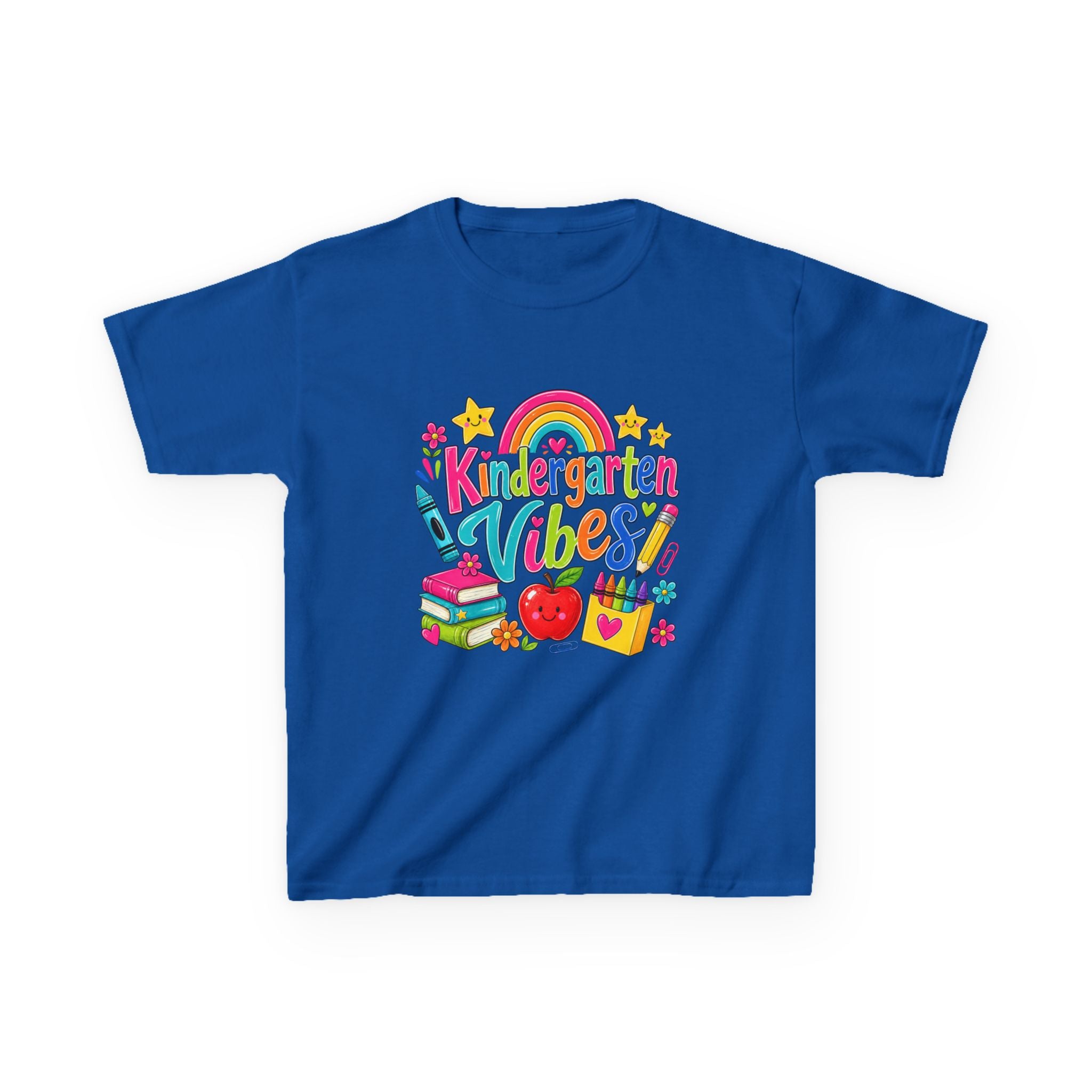 Kindergarten Vibes Kids T-Shirt — Colorful Back-to-School Tee