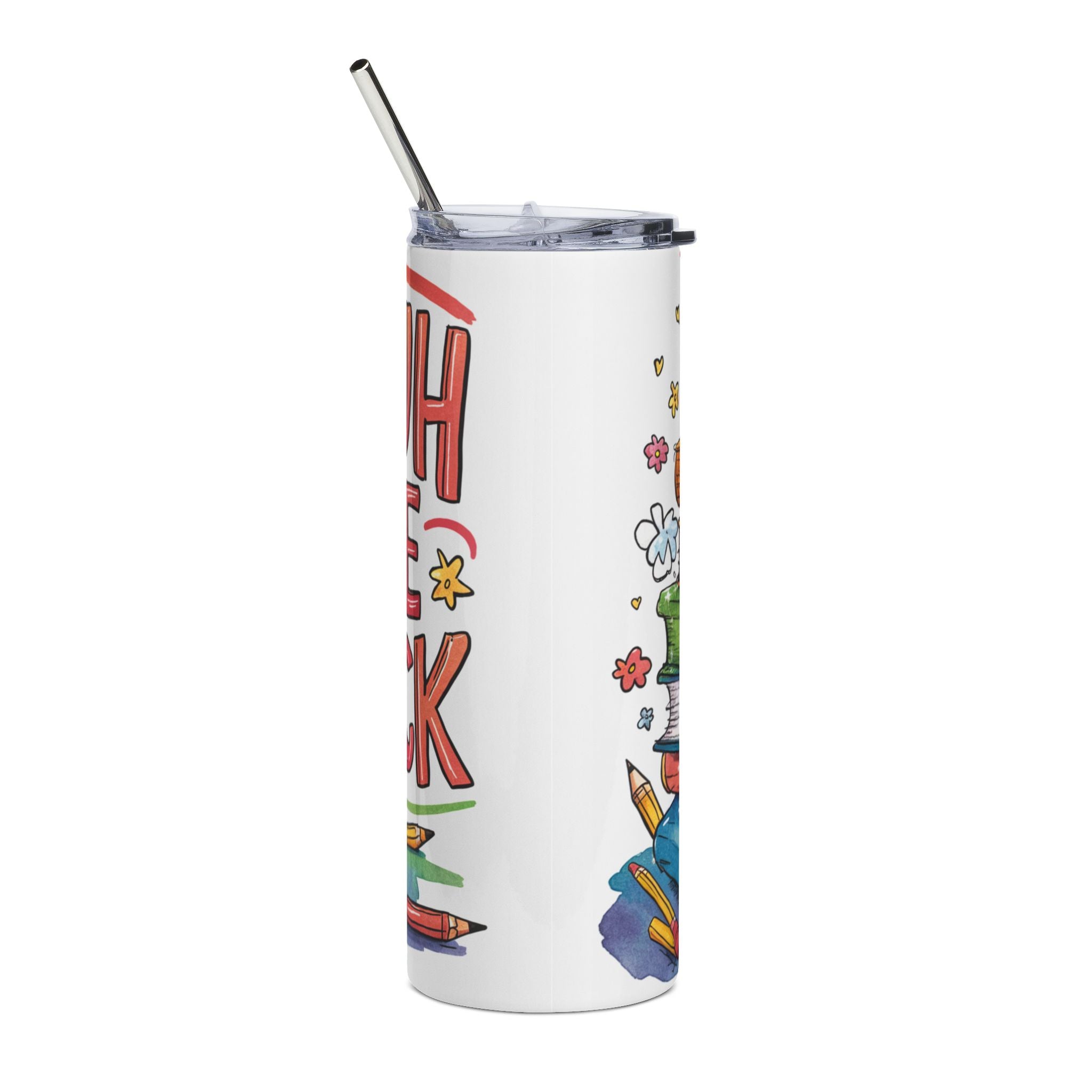 20oz Stainless Tumbler — Bright Books & Teach Love Stack (Teacher Appreciation)
