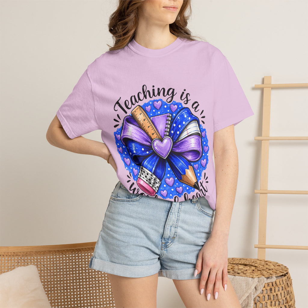 Teaching Is a Work of Heart T-Shirt — Teacher Appreciation Gift