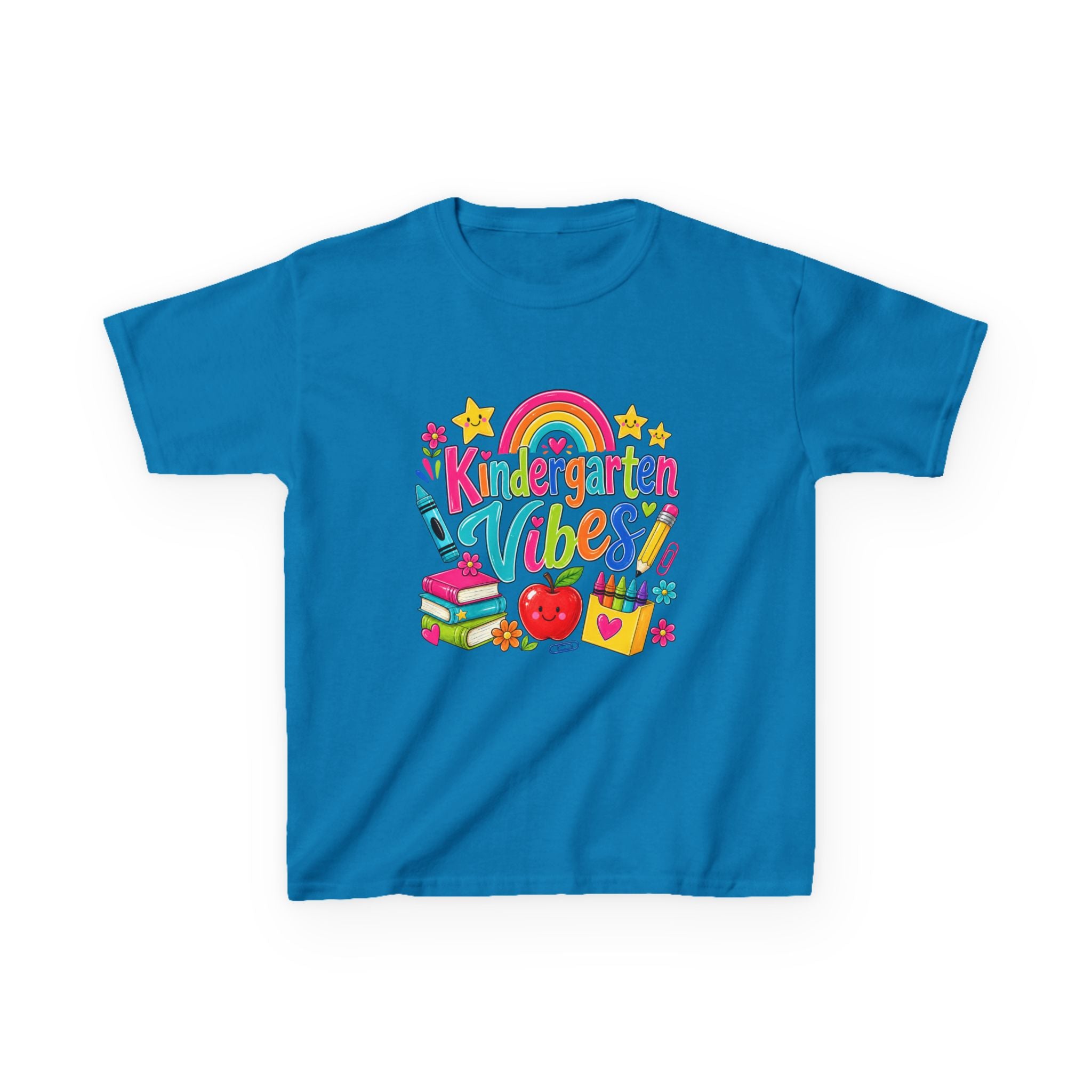Kindergarten Vibes Kids T-Shirt — Colorful Back-to-School Tee