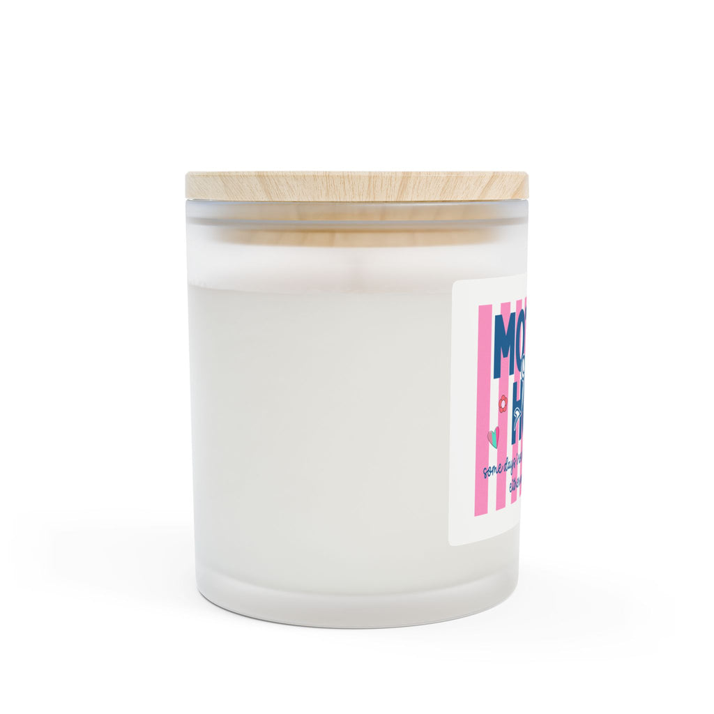 Motherhood Candle — 11oz Frosted Glass Scented Candle (Motherhood: 'Some days...')