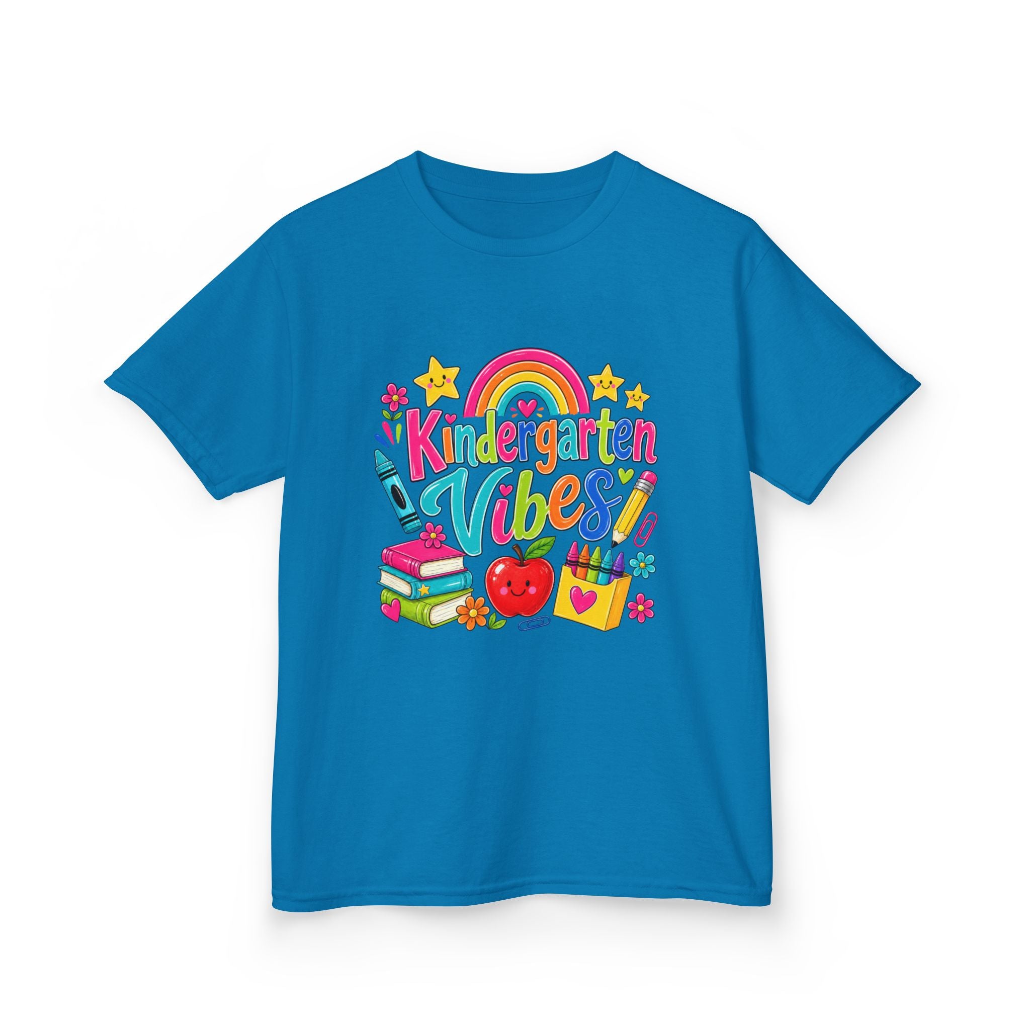 Kindergarten Vibes Kids T-Shirt — Colorful Back-to-School Tee