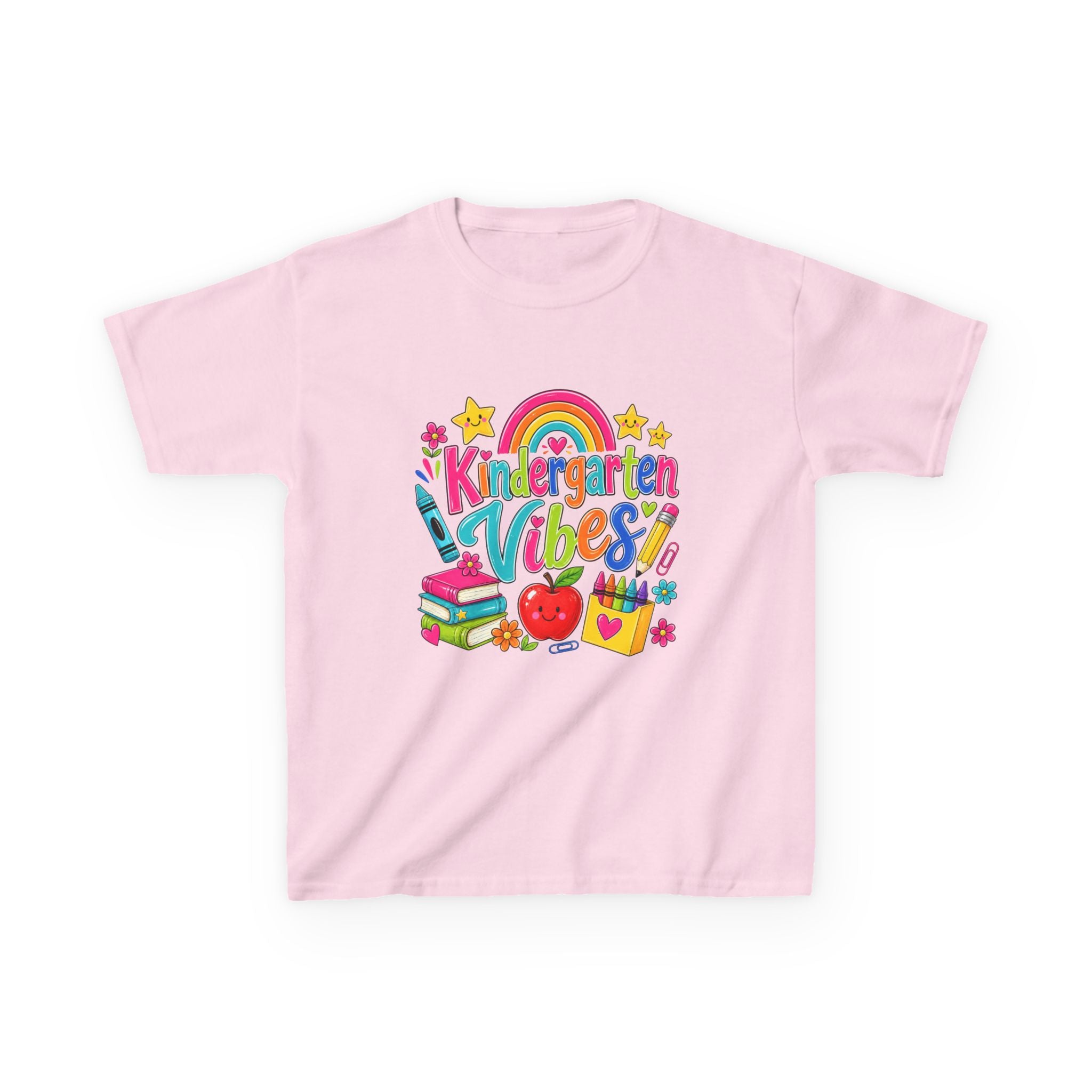 Kindergarten Vibes Kids T-Shirt — Colorful Back-to-School Tee