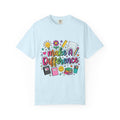 Make A Difference Teacher T-Shirt — Cute School Supplies Graphic Tee for Educators & Students