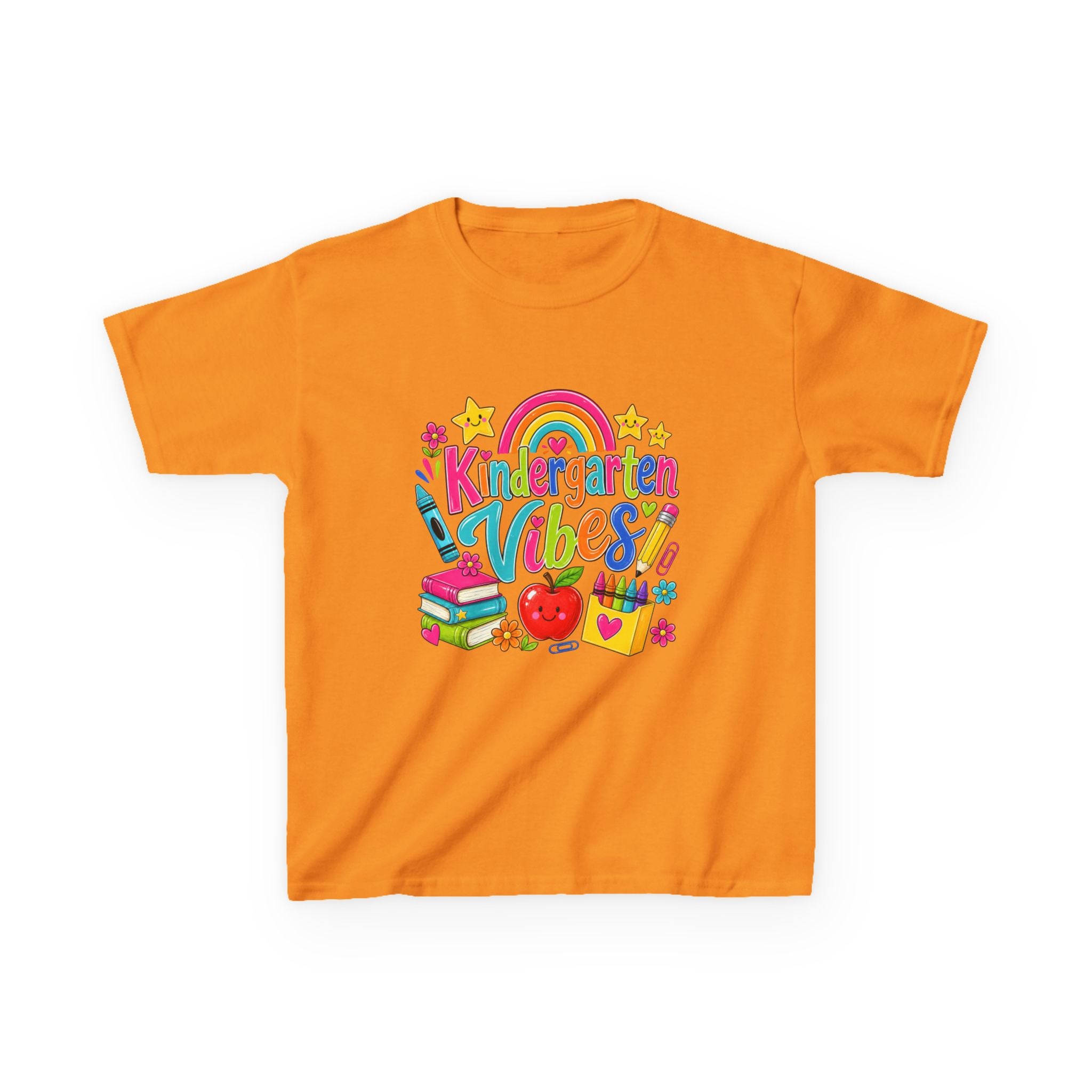 Kindergarten Vibes Kids T-Shirt — Colorful Back-to-School Tee